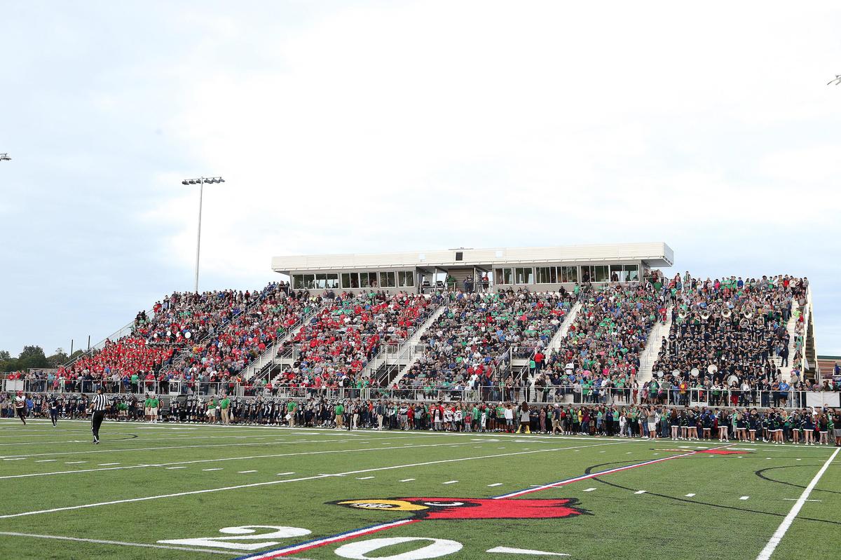 Scott County and Great Crossing played in front of a capacity crowd for their inaugural meeting at Birds Nest Stadium in Georgetown on Friday night.