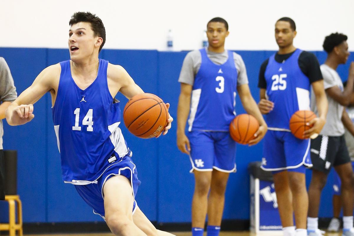 Kentucky freshman guard Tyler Herro (14) could be counted on for instant offense off the Wildcats’ bench.