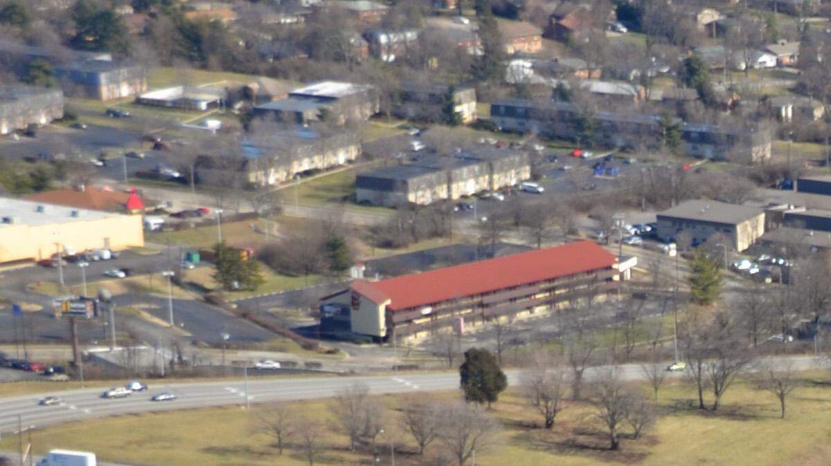 A 2013 aerial file photo of Lexington Green shopping center on Nicholasville Road in Lexington.