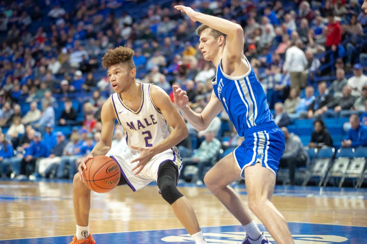 Male’s Demetris White was one of five Bulldogs who scored in double-figures against Breathitt County.