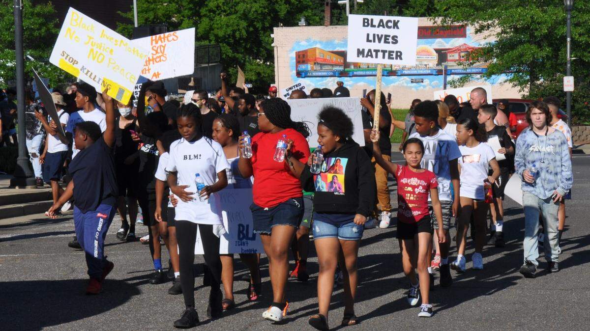 The Mayfield, Ky. NAACP held a Black Lives Matter march on June 1.