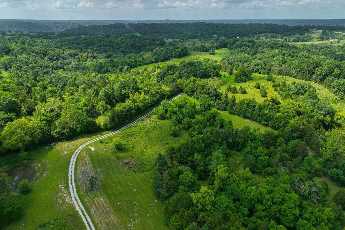 The West Sixth Farm in Frankfort, Ky., includes an 18-hold disc golf course and a small fishing pond on its 120 acres.