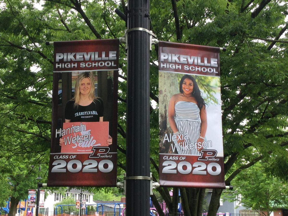 City leaders in Pikeville posted portraits of high school seniors around town in a drive-thru yearbook tribute, as COVID-19 cancels graduation, prom and other events.
