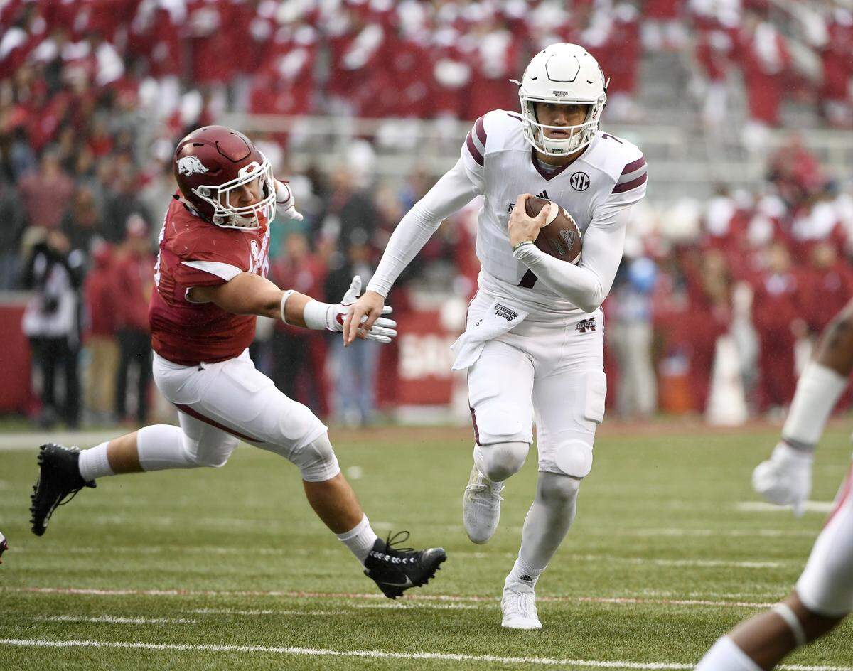 Mississippi State quarterback Nick Fitzgerald threw for two touchdowns and ran for 115 yards the last time the Bulldogs met Kentucky, a 45-7 MSU victory last season in Starkville, Miss.