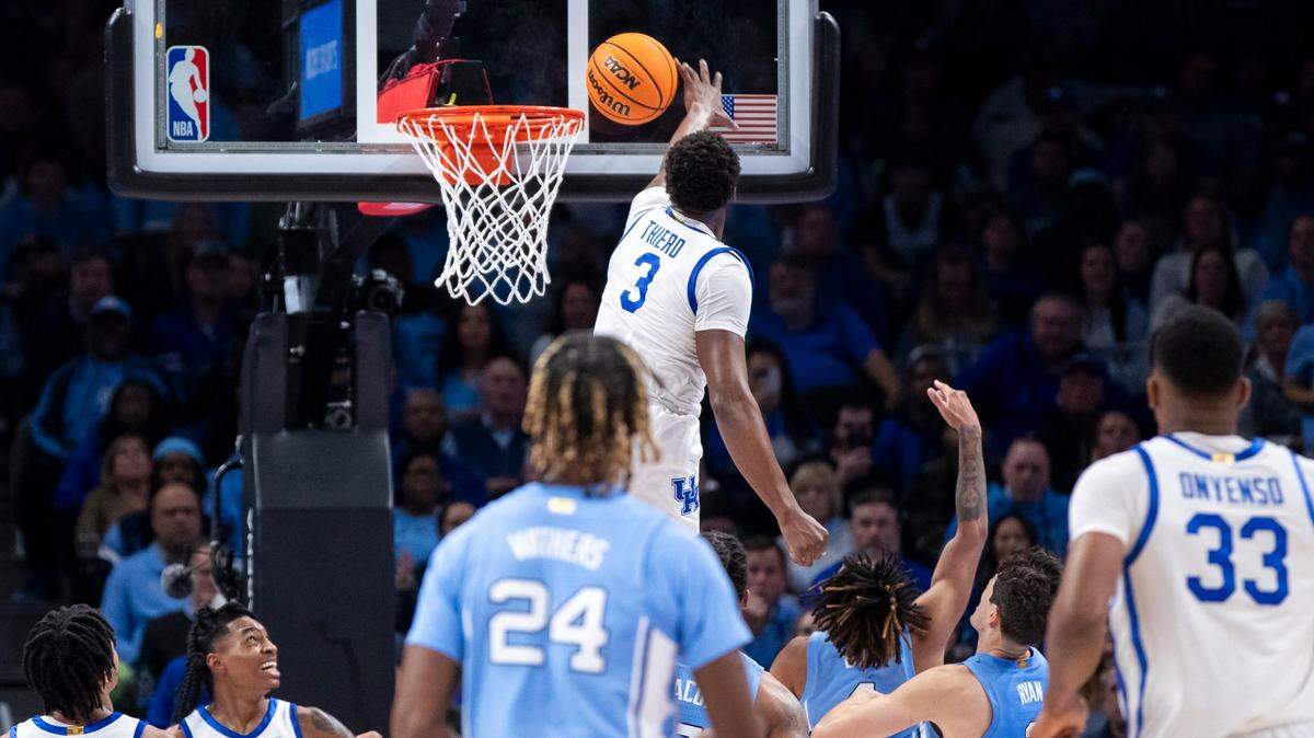 Box score from No. 14 Kentucky basketball’s 87-83 win over No. 9 North Carolina