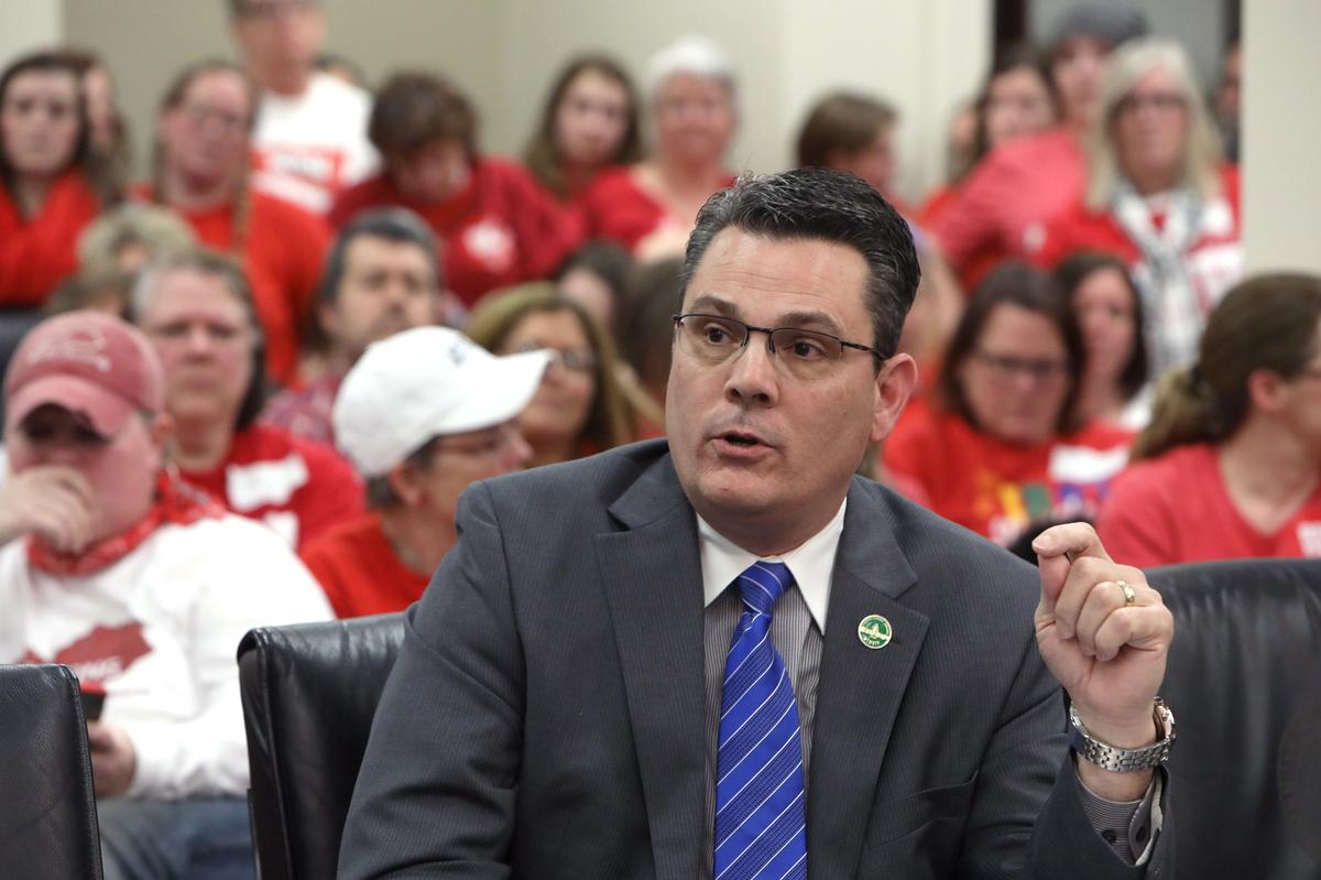 State Rep. Ken Upchurch, R-Monticello, discussed HB 525 Thursday during a House committee meeting at the State Capitol in Frankfort.