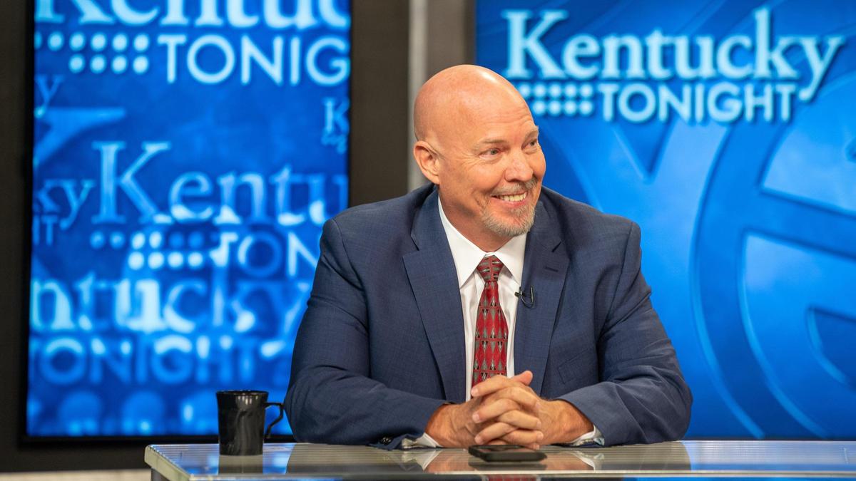 Eric Deters at the Governor (Republican) debate at KET on Monday May 1, 2023 in Lexington, Ky.