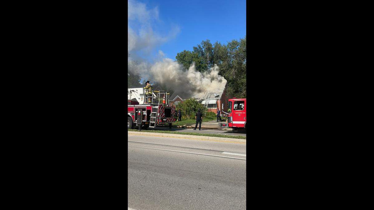 The Lexington Fire Department puts out a fire at a home on East Loudon Ave. on Thursday afternoon.