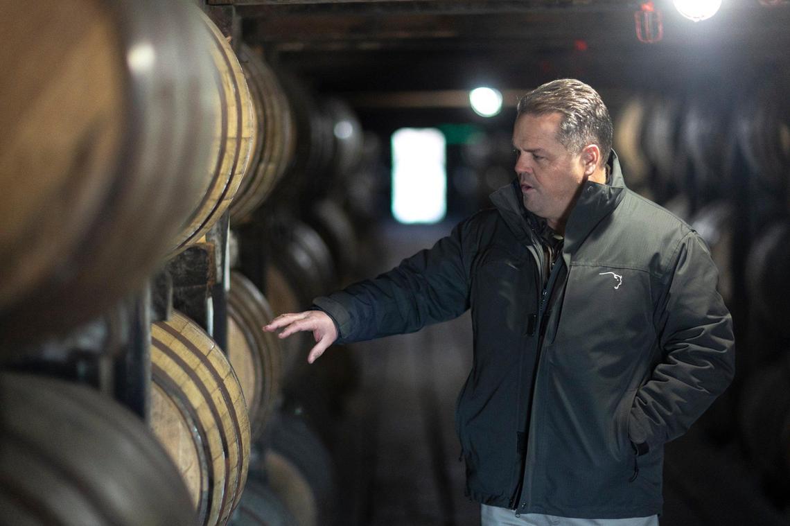 Buffalo Trace master distiller Harlen Wheatley in Building C at Buffalo Trace Distillery in Frankfort, Ky., one of the oldest bourbon warehouses on the historic site, untouched by the recent expansion.