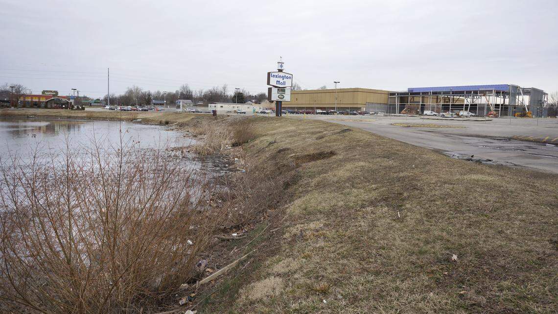 Southland Christian Church's amended plan calls for a smaller pond in front of its satellite campus on the site of the former Lexington Mall.  