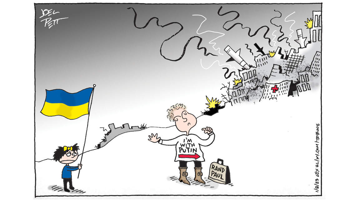 Joel Pett: Paul, Putin and Ukraine