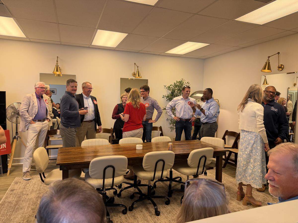 U.S. Senate candidate Daniel Cameron at a recent campaign event in Lexington
