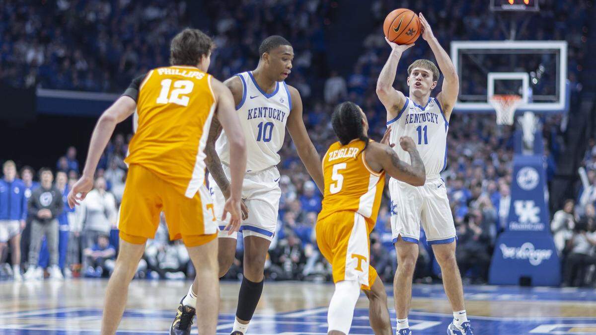 Box score from No. 15 Kentucky basketball’s 75-64 SEC win over No. 5 Tennessee