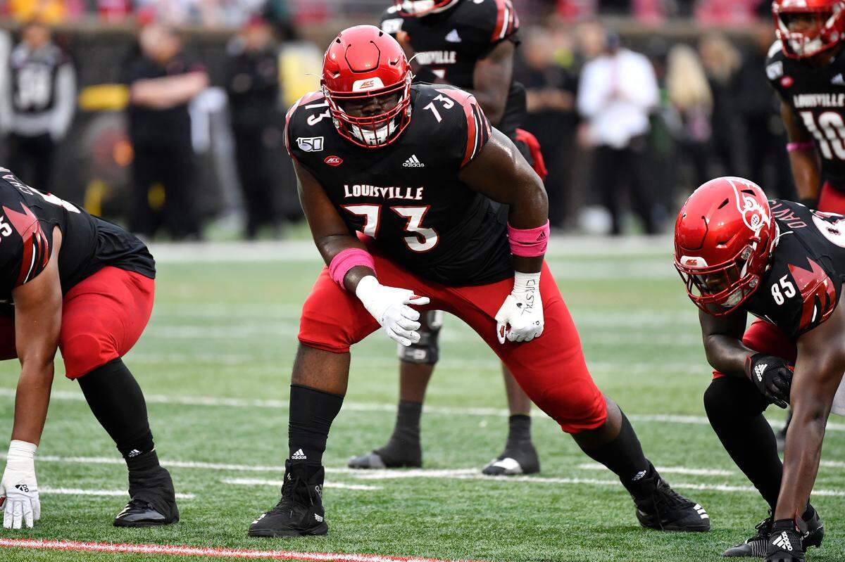 Louisville offensive tackle Mekhi Becton was chosen in the first round of the 2020 NFL Draft by the New York Jets. Becton is the eighth U of L player to go in the first round of the draft since 2014.