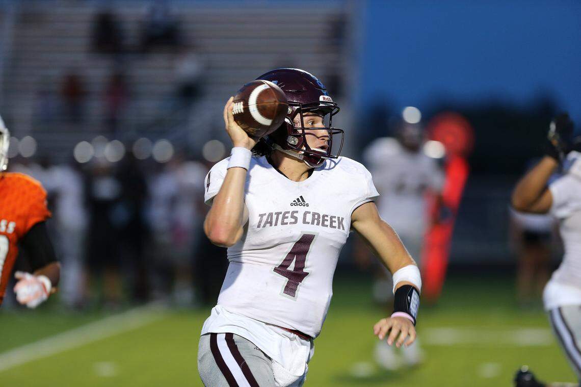 Tates Creek quarterback Luke Duby passed for a state-best 4,685 yards this season.