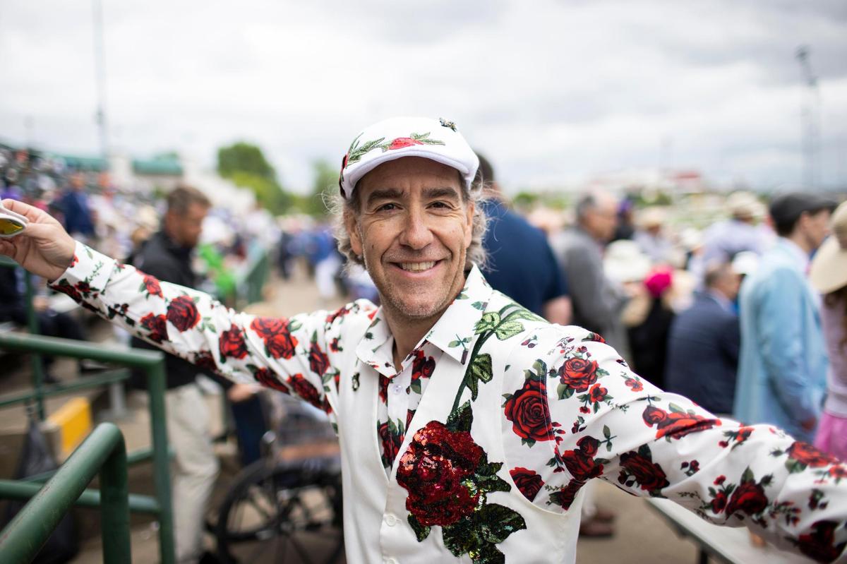 Randy Schueller and Michelle Cattoor came from Iowa to make Derby 148 their tenth derby at Churchill Downs in Louisville, Ky., Saturday, May 7, 2022.