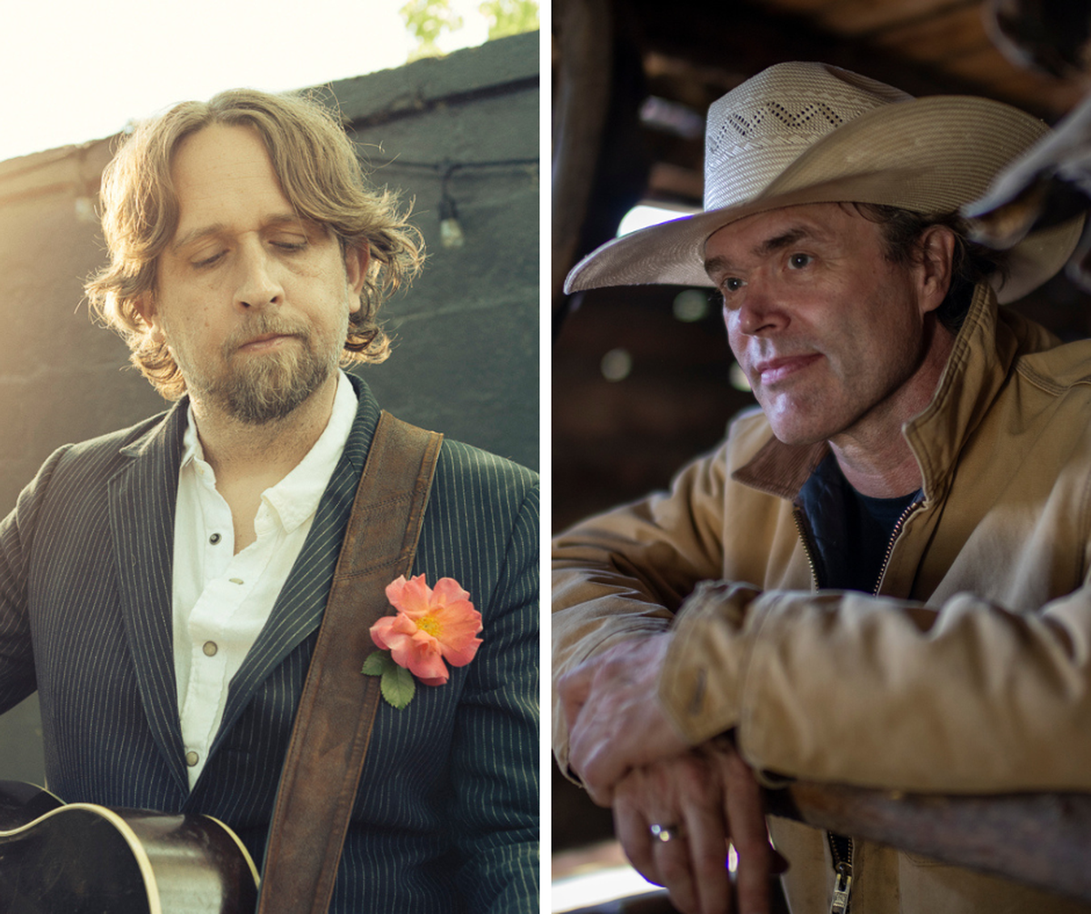 Singer songwriters Hayes Carll, left, and Corb Lund, right, will be together on stage at the Manchester Music Hall in Lexington to kick off their new Bible on the Dash tour.