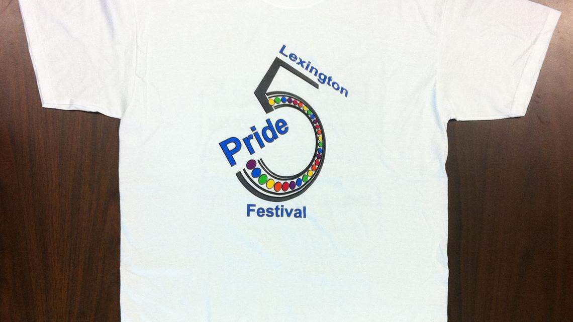 Lexington's Pride Festival is in its fifth year. The  commemorative T-shirt is the subject of a fairness-ordinance complaint against a printing company.   