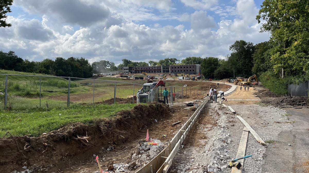 The property at the corner of Mason Headley and Versailles Roads will become the new Rise STEM Academy for Girls. The Fayette County school board wants to use eminent domain to acquire property along the right side of the driveway, but neighbors are resisting.