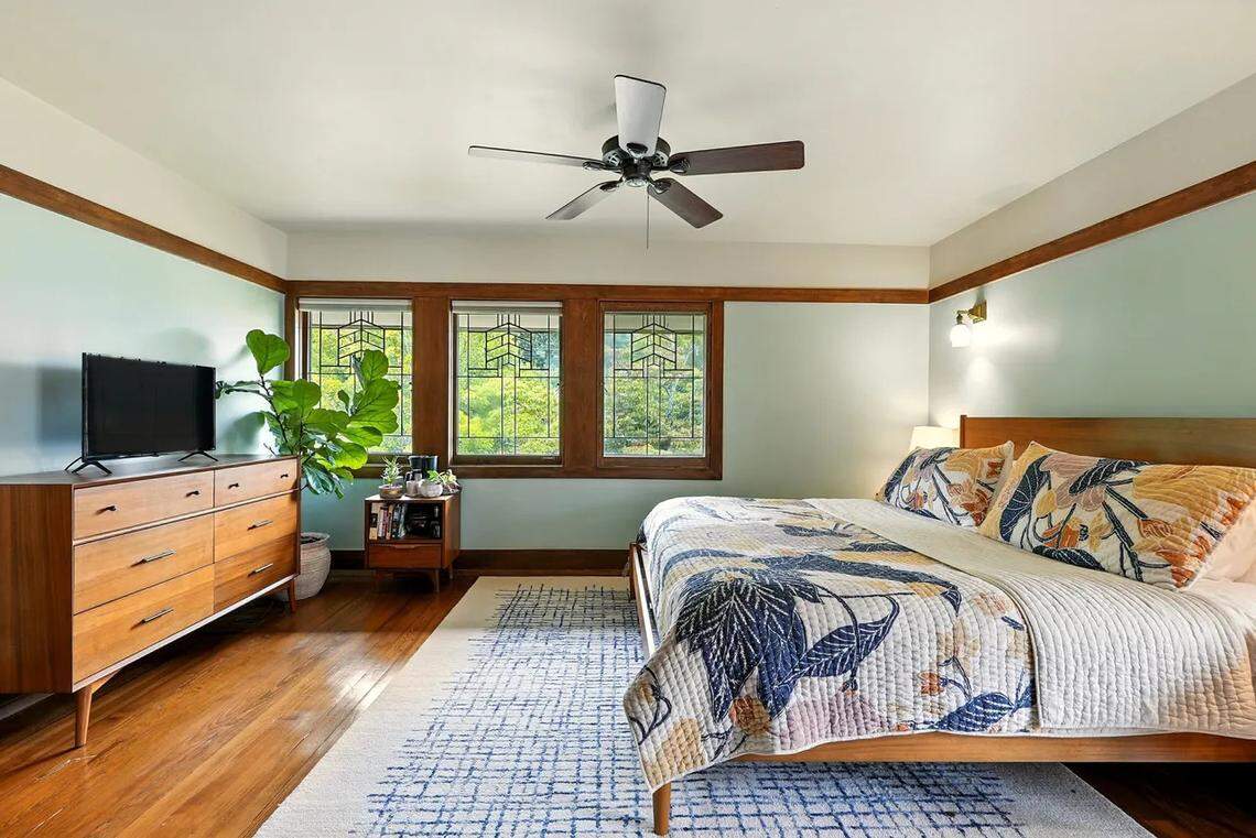 A view of an upstairs bedroom at the Zeigler House, on the market for $775,000.