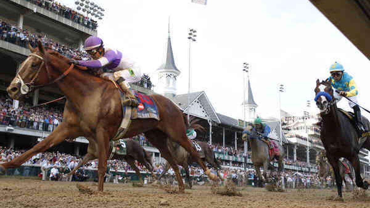 I'll Have Another ran down Bodemeister, right, to win the Kentucky Derby in May and went on the win the Preakness. He was retired with an injury before competing in the Belmont and now stands at stud in Japan. A ban on race-day medications will help retain the Derby's reputation.     