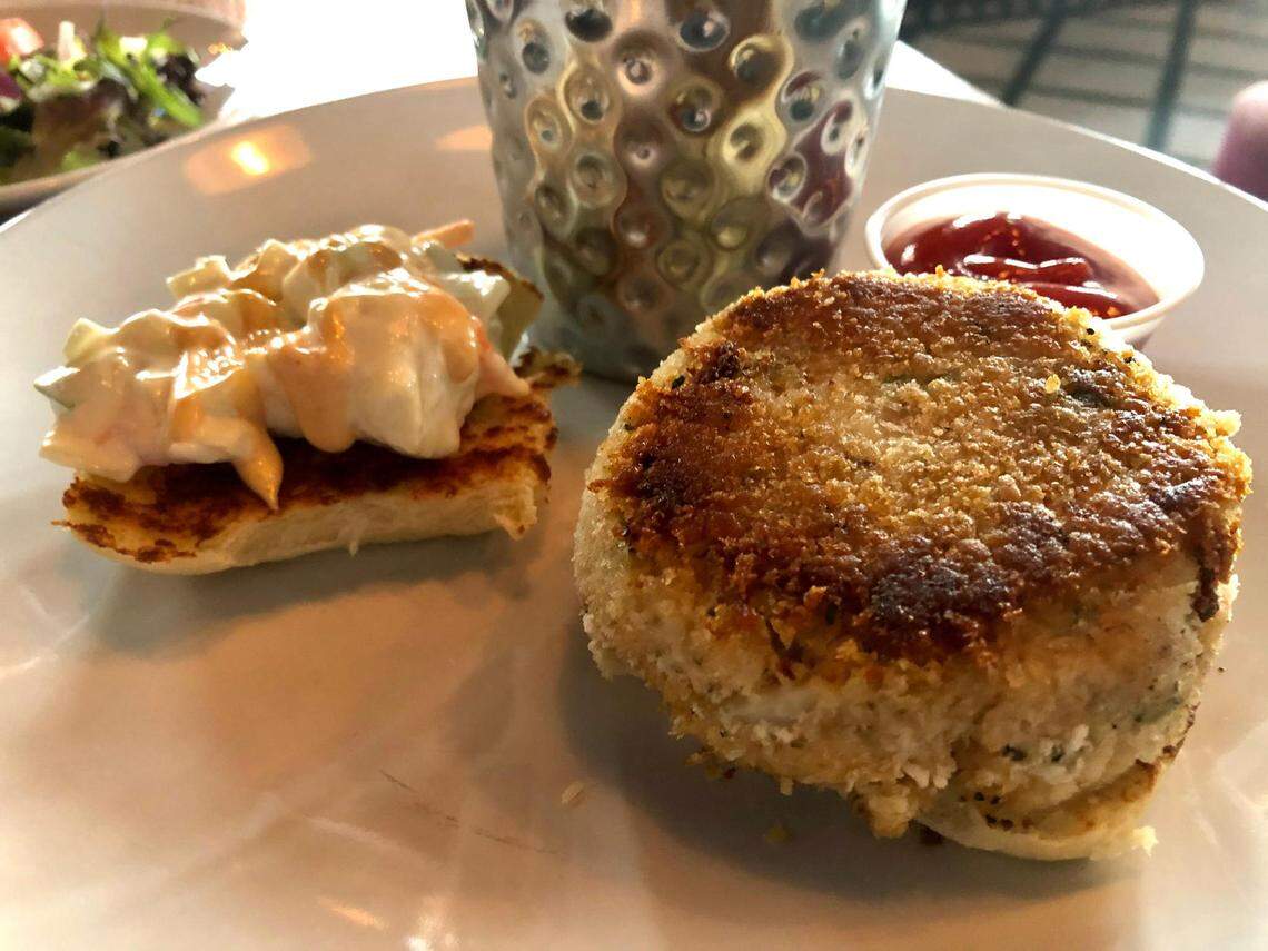 The Crab Cake Sandwich from Horse & Jockey Pub.