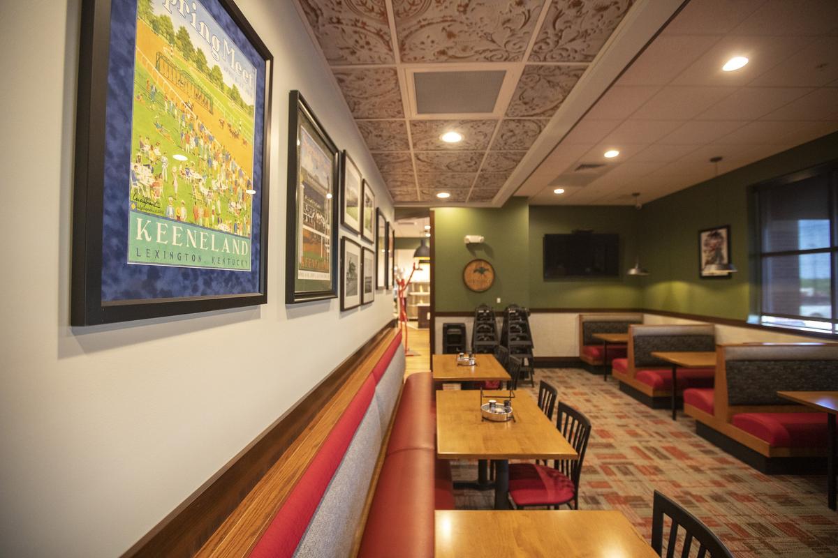 The Keeneland room is among the seating areas in the 186-seat LaRosa’s that opens Monday.