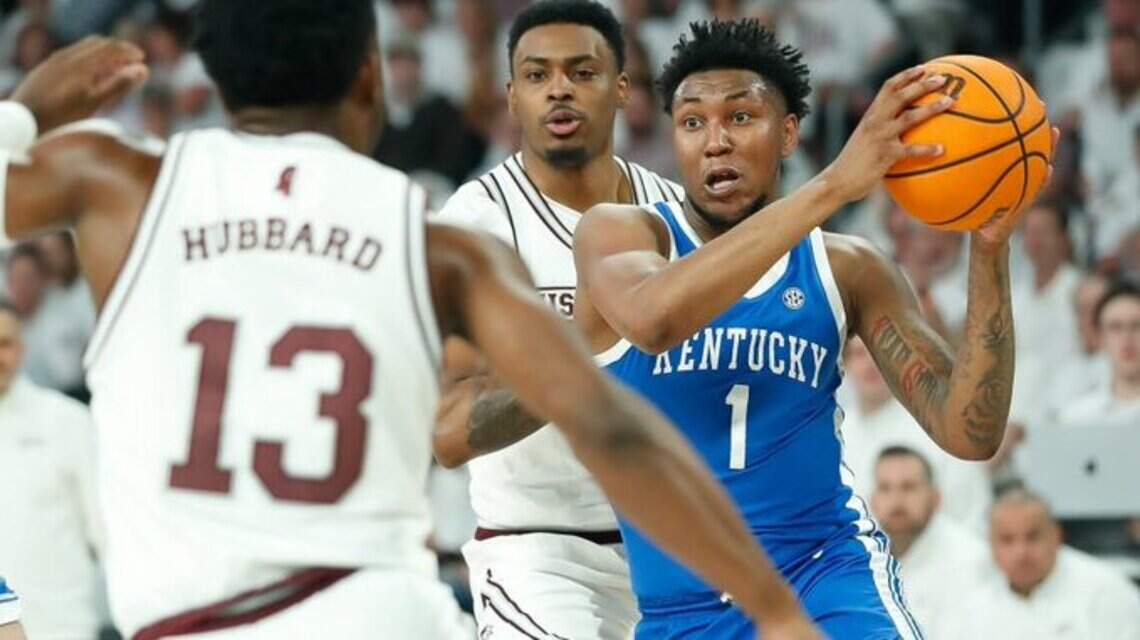 College basketball final: Kentucky 91, Mississippi State 89