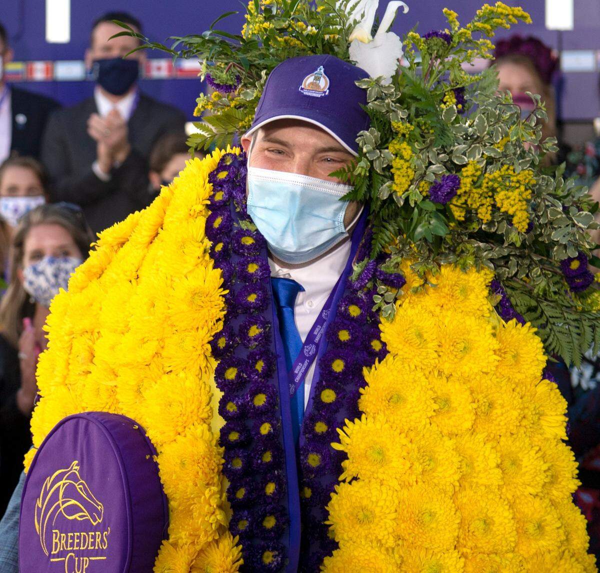 Brad Cox makes a trip to the winner’s circle after Essential Quality won the Breeders Cup Juvenile at Keeneland in 2020. Cox is not yet a transcendent superstar in the mode of Bob Baffert but has the potential to get there.