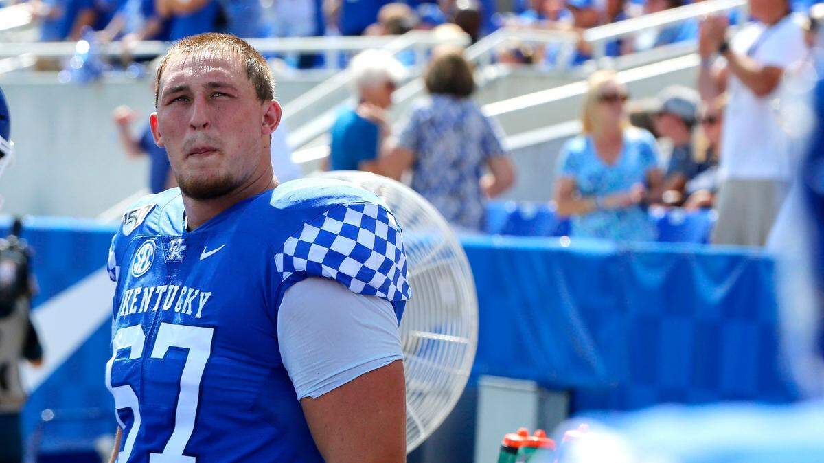 Landon Young was a staple of Kentucky’s “Big Blue Wall.” He became the 10th Lexington football player to be drafted into the NFL.