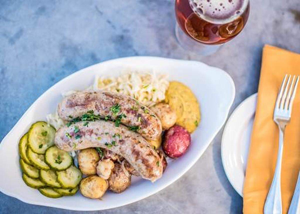 The Wurst Platte at Otto’s German Bistro, which features German cuisine with fresh Texas notes.