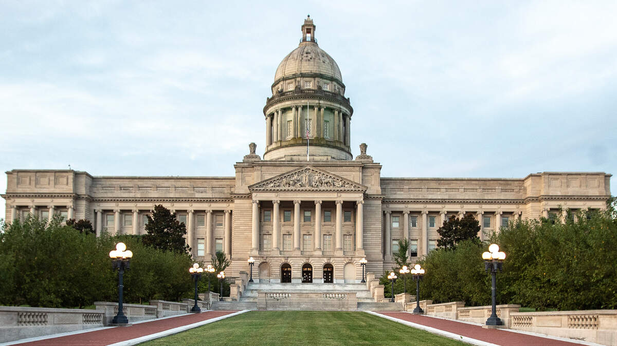 The Kentucky state Capitol in Frankfort, Ky., on Wednesday, July 29, 2020.