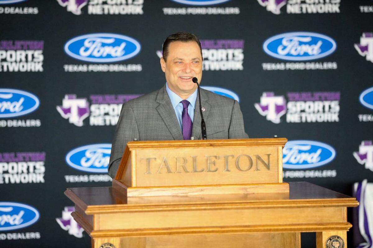 Tarleton State introduced Billy Gillispie as its new head coach on March 31, 2020.