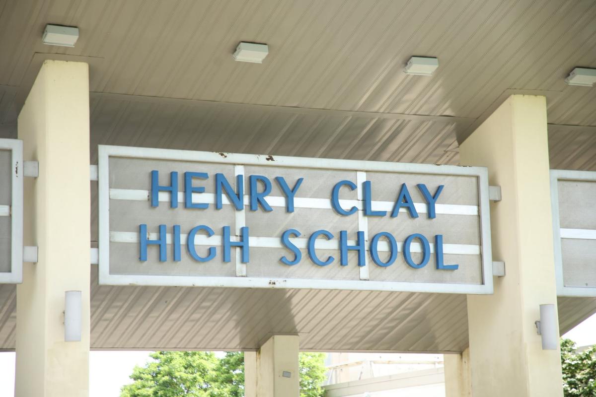 Henry Clay High School signage on May 24, 2024. Lexington, Ky