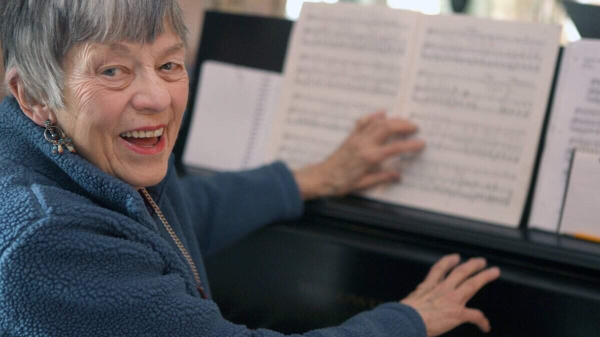 Phyllis Jenness in her home in Lexington in 2010.