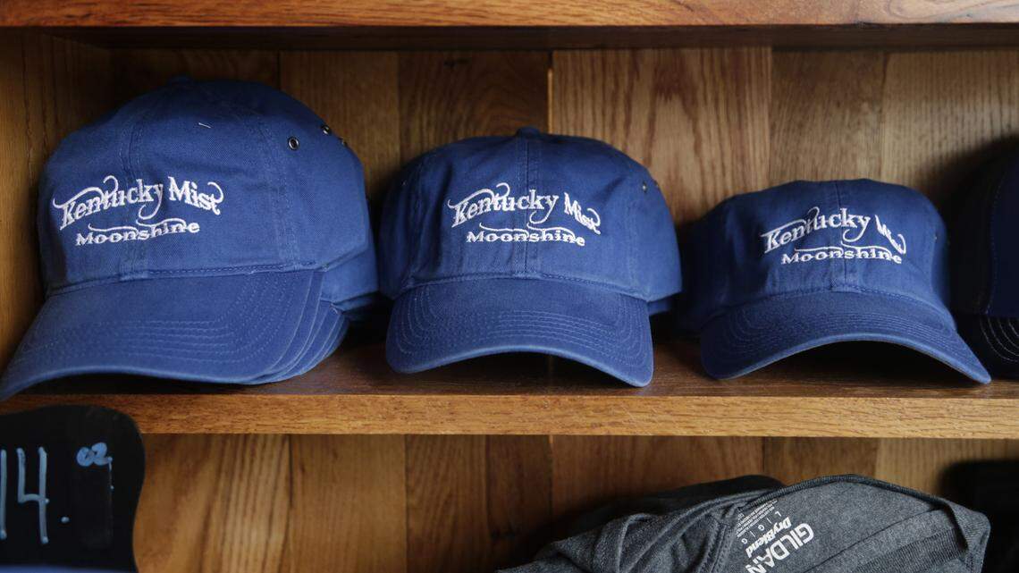 Despite the trademark dispute, you can still buy caps with the Kentucky Mist logo at the distillery in Whitesburg.
