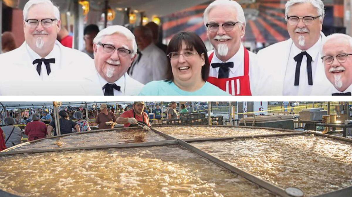 Expect to see a lot of Colonel Sanders and the World’s Largest Stainless Steel Skillet at this weekends World Chicken Festival in downtown London.