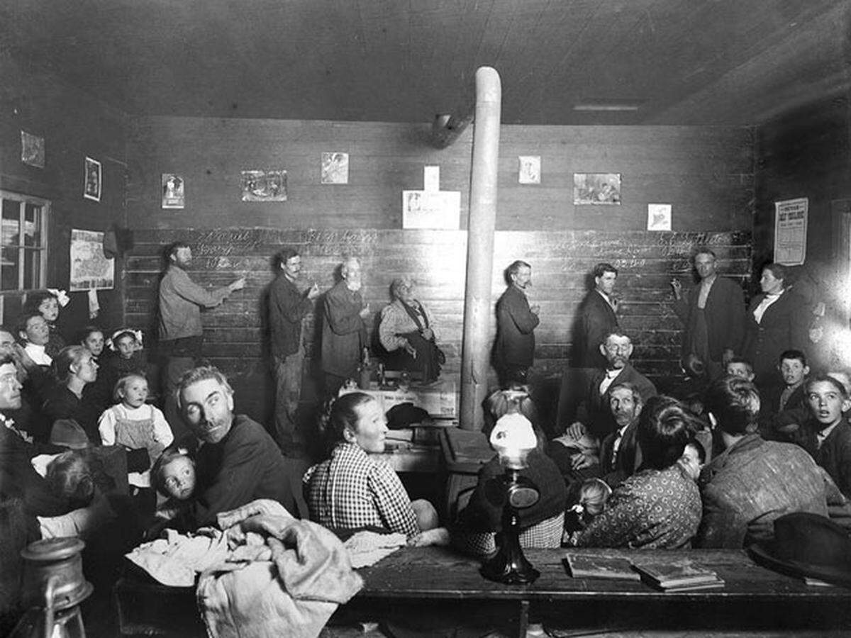 The Moonlight Schools created by Cora Wilson Stewart in Eastern Kentucky allowed adults to attend school at night and basically invented adult education. Photo courtesy of UK Special Collections.
