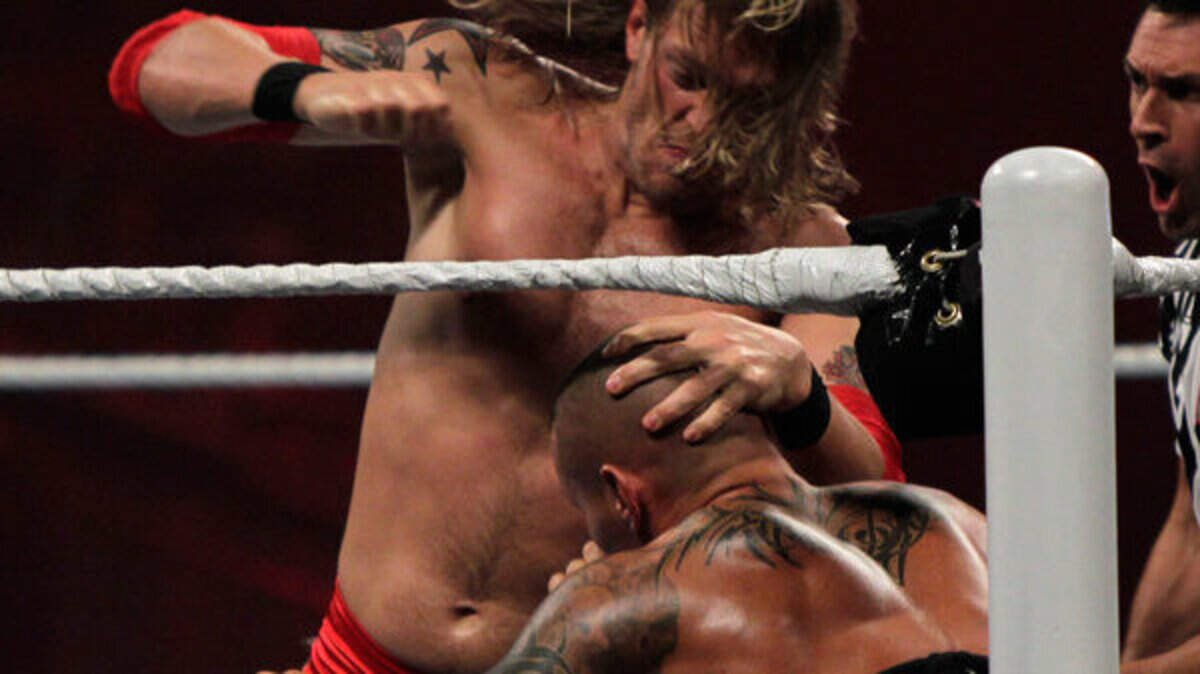 Edge, who pounded on Randy Orton as World Wrestling ­Entertainment’s Monday Night Raw visited Rupp Arena on Monday July 12, 2010, will return to Lexington as part of the SmackDown crew featured Saturday.
