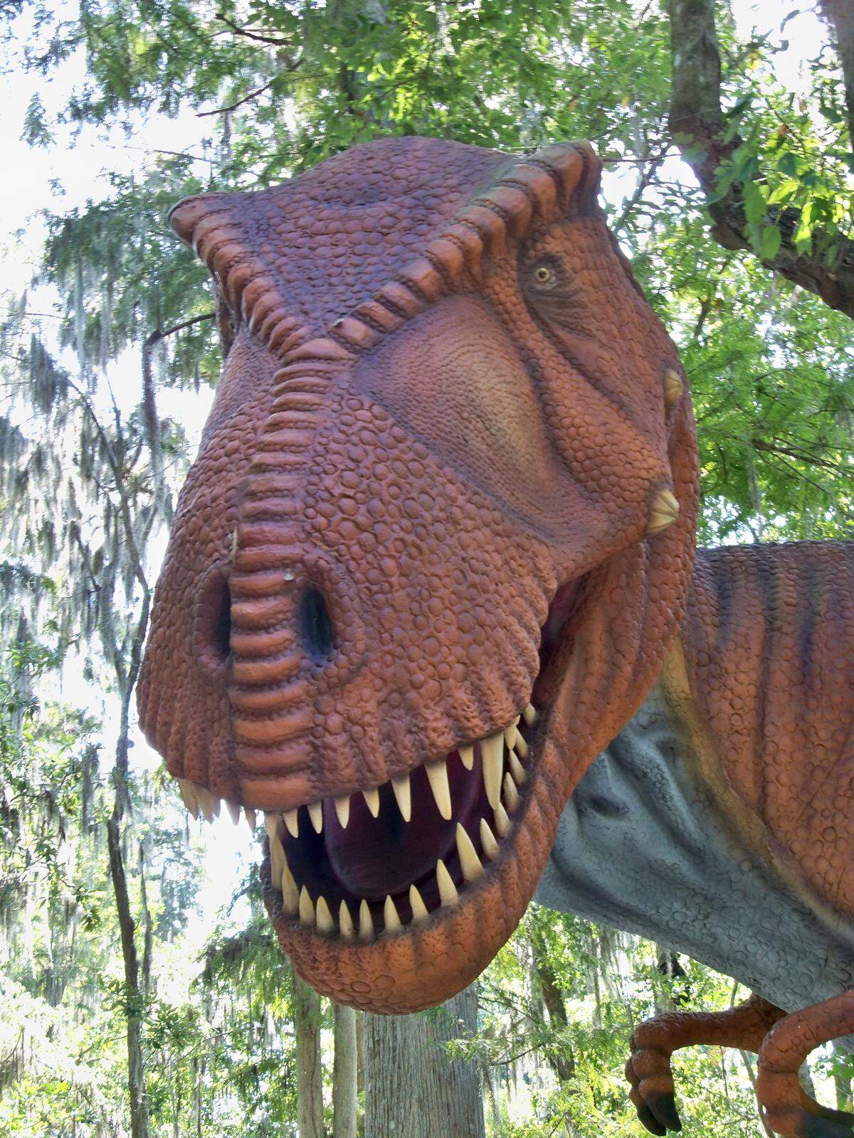 T-Rex is one of the fearsome exhibits at Dinosaur World in Kentucky’s Caves Region.