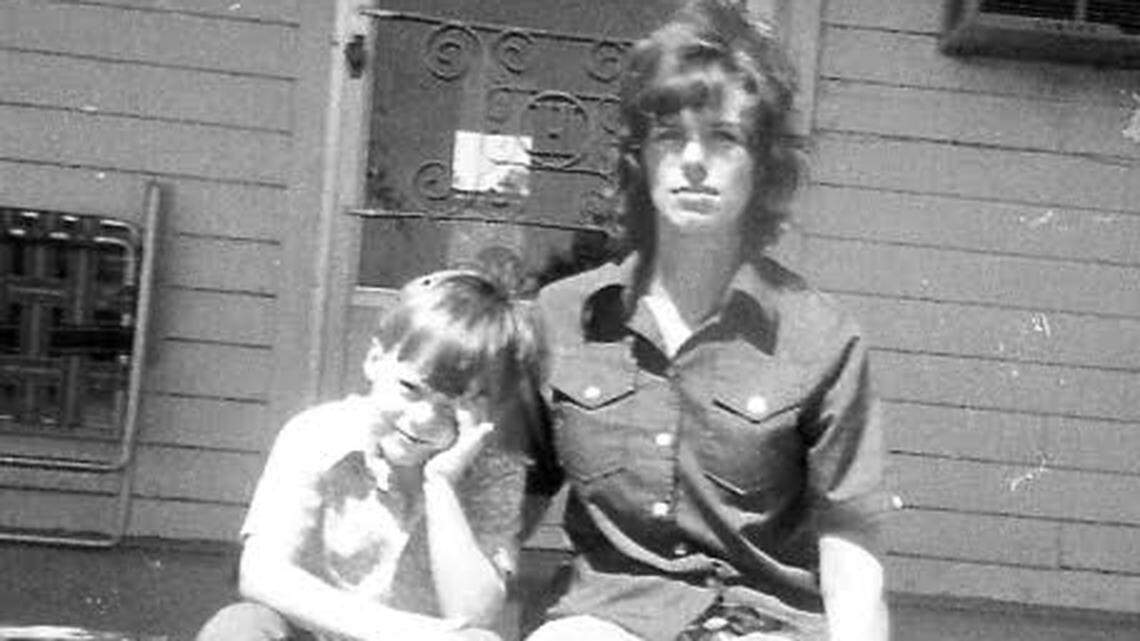 The author’s mother. In summer 1974, she will lose custody of her son (pictured) and her baby.