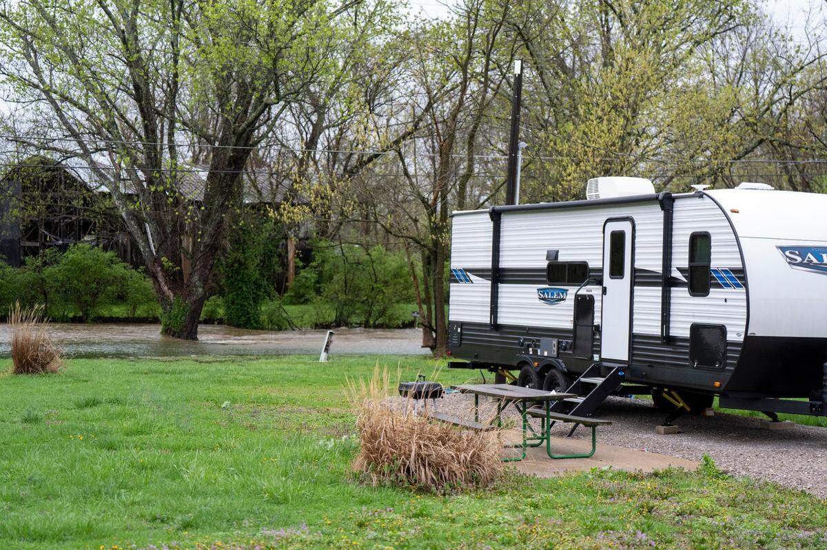 Elkhorn Creek RV Campground near the Forks of the Elkhorn , Sunday April 6, 2025 in Frankfort, Ky. Photo by Mark Mahan
