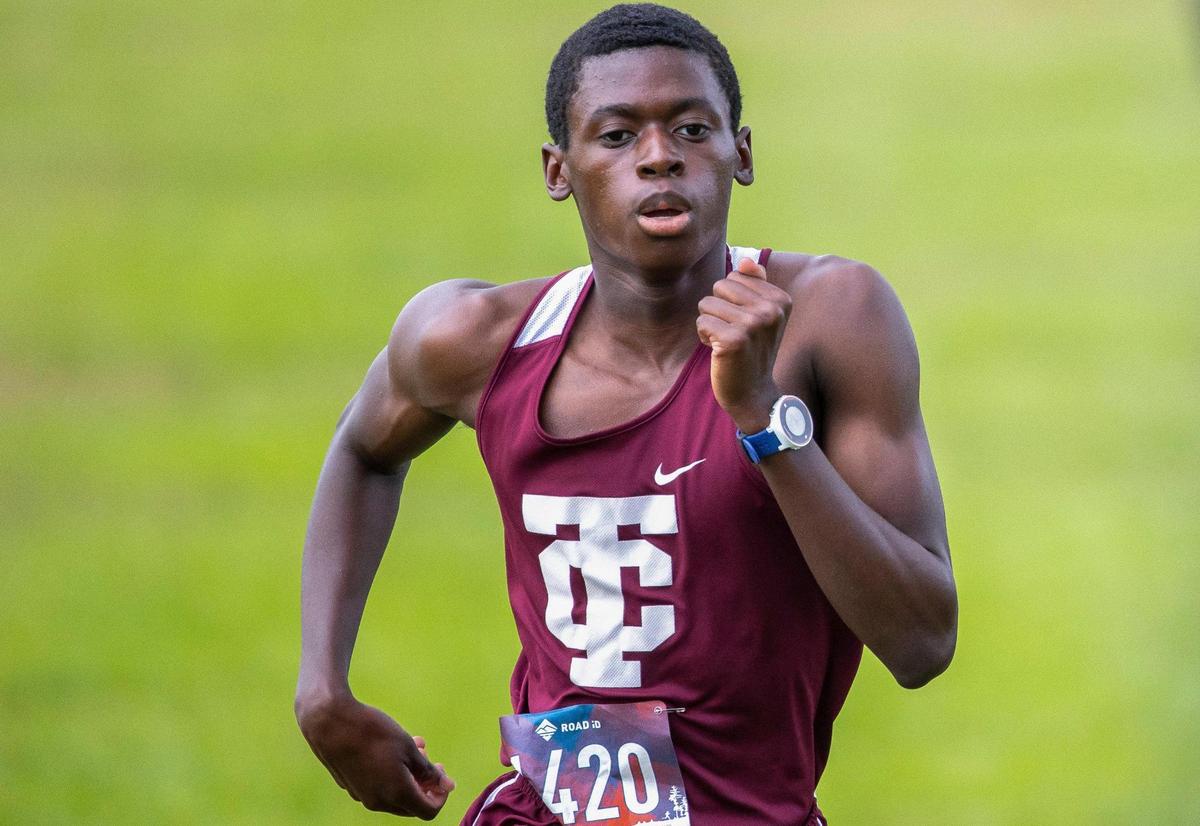 Tates Creek’s Philip Lamartiniere won the Class 3A, Region 6 boys’ 5K race with a winning time of 16:44.63.