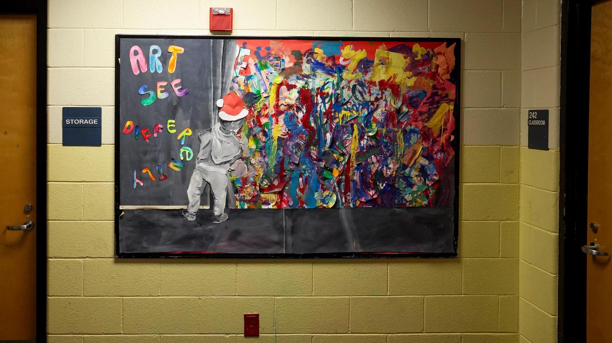 A painting inside Lexington Traditional Magnet School, Tuesday March 4, 2025 in Lexington, Ky.