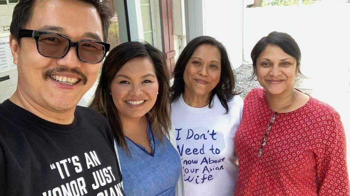 Left to right, Dan Wu, Charlene Buckles, Mae Suramek and Nima Kulkarni created a new podcast to explore the lives of Asian Americans in Kentucky.