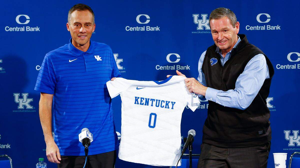 New Kentucky women’s soccer head coach Troy Fabiano was introduced to the media by Athletics Director Mitch Barnhart on Dec. 7. Fabiano spent seven seasons as the head coach at the University of Wisconsin-Milwaukee, going 101-16-13 (W-L-D) with a 58-2-4 record in Horizon League play.