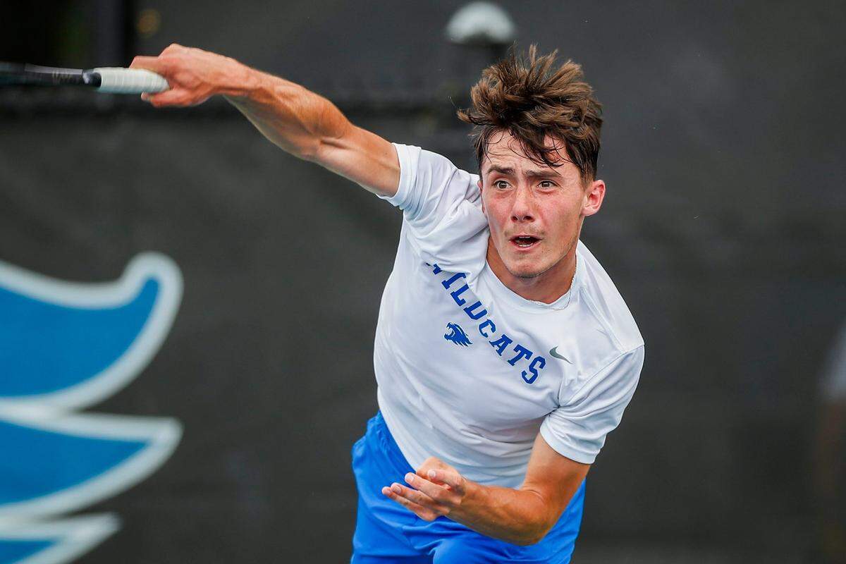 Kentucky’s Charlelie Cosnet defeated Stanford’s Aryan Chaudhary 4-6, 6-1, 6-3 in No. 6 singles to clinch Saturday’s NCAA Tournament matchup for the Wildcats.