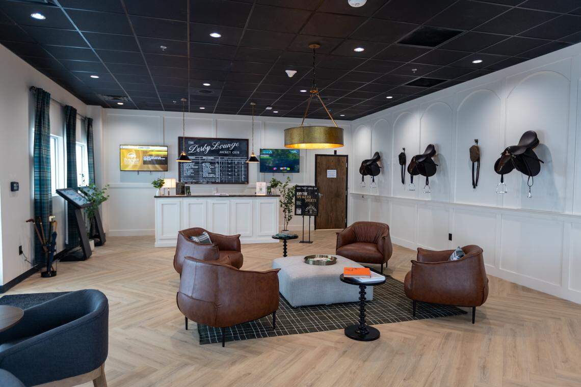 A view of the lobby room of the Speakeasy Dispensary on Alysheba Way is seen Jan. 8 2026.