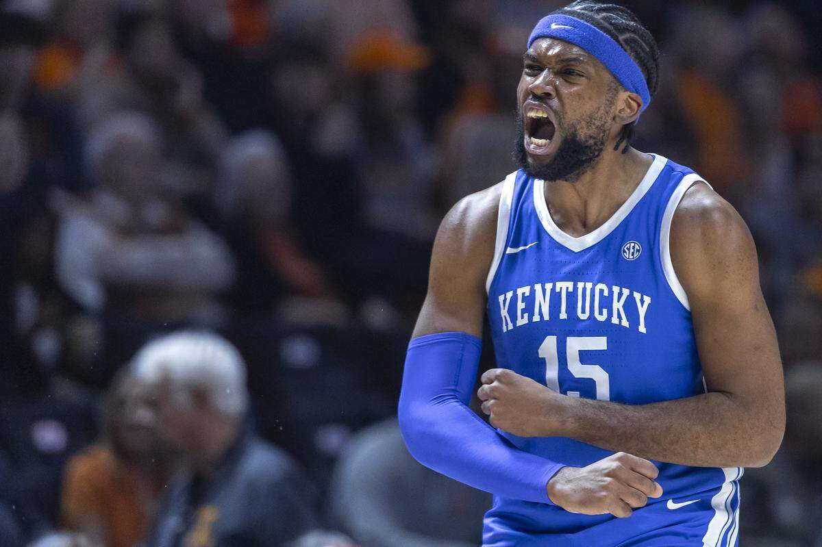 Kentucky forward Ansley Almonor has made 8 of 12 shots, 6 of 10 3-pointers and averaged 12.5 points a game in UK’s two regular season victories over Tennessee. The No. 3 seed Wildcats and No. 2 seed Volunteers will meet for a third time Friday night in the men’s NCAA Tournament round of 16.