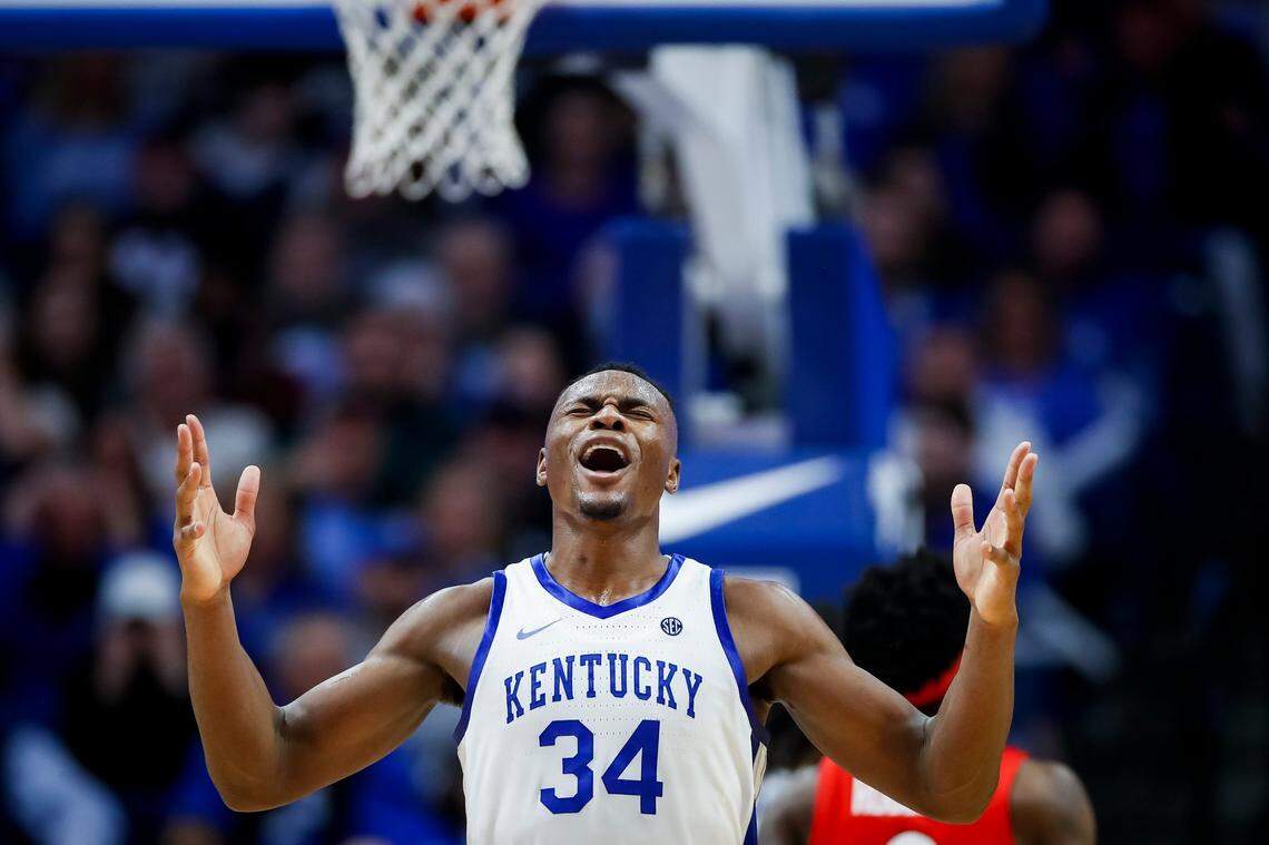 Kentucky star Oscar Tshiebwe had more rebounds in one season in 2021-22 (515) than all but two previous Wildcats players ever did.